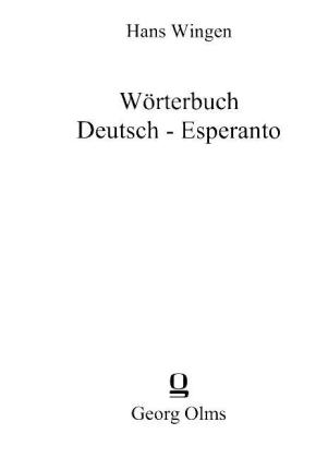 Esperanto-Wörterbuch. Bd.2