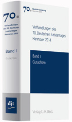 Verhandlungen des 70. Deutschen Juristentages Hannover 2014, m. CD-ROM. Bd.1